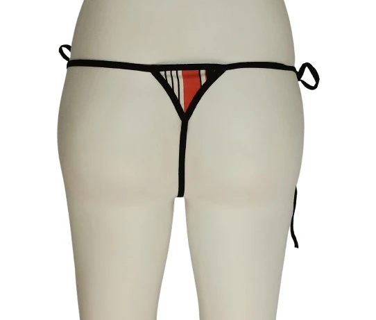 ASM1048 Kadın Renkli Pijama Desenli Nostalji String - 2