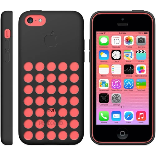 Apple iPhone 5C Kılıf Orjinal MF040ZM/A - Siyah - Resim 3
