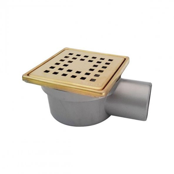 Sukar 10x10 Altın Çelik Çerçeveli Kare Izgaralı Yer Süzgeci 1041-1283222-71