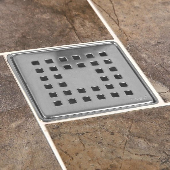 Sukar 10x10 Krom Çelik Kare Izgaralı Yer Süzgeci 1041-1285022-11 - 2