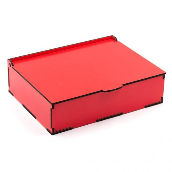 Sevdiklerinize Özel Kırmızı Ahşap Hediye Kutusunda 4 Adet Eti Karam Gurme Bitter Çikolatalı ( Seni Seviyorum Yazılı ) - Resim 5