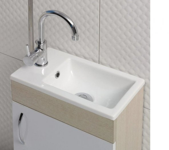 Turkuaz Cerastyle Mini Küçük Banyo,Karavan Lavabo 24x42 Cm