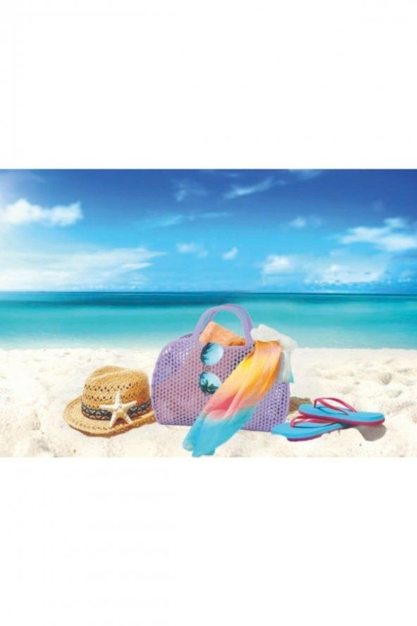 Plastik Plaj Çantası Pembe - 4