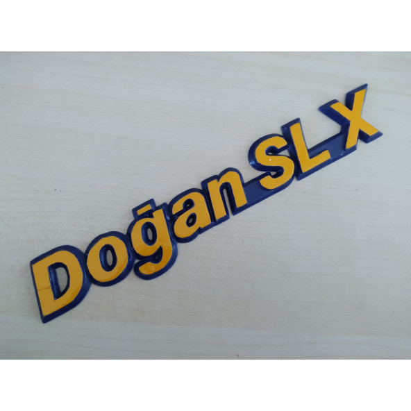 DOĞAN SLX YAZISI RENKLİ (SARI-MAVİ) SLX YAZISI (SLX BAGAJ YAZISI) SLX BAGAJ LOGOSU