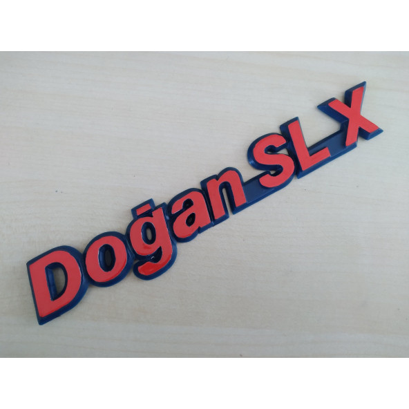 DOĞAN SLX YAZISI RENKLİ (KIRMIZI-MAVİ) SLX YAZISI (SLX BAGAJ YAZISI) SLX BAGAJ LOGOSU