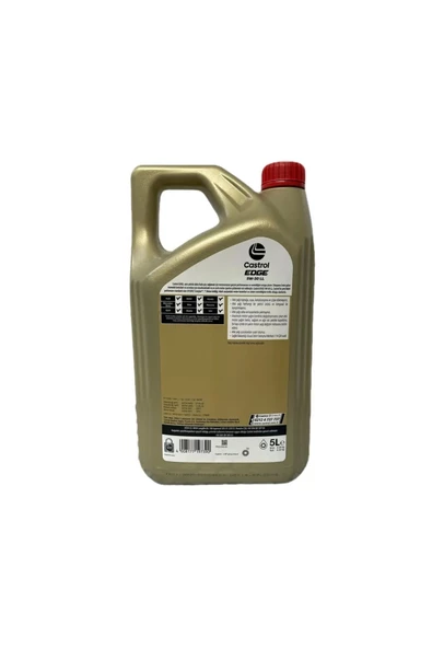 Castrol Edge 5W-30 LL 5 Litre Motor Yağı ( Üretim Yılı: 2022 ) - 2