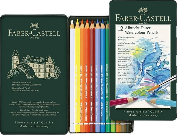 Faber Castell Albrecht Dürer 12'li Sulandırılabilir Kalem Seti / 117512 ürün görseli 1