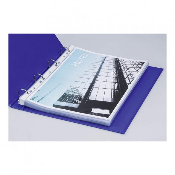Poşet Dosya 100 Lü A-4 Şeffaf Föy Dosya 1 Paket Artlantis Ofis Okul Kenarı Delikli Poşet Dosya 1 Paket - 4