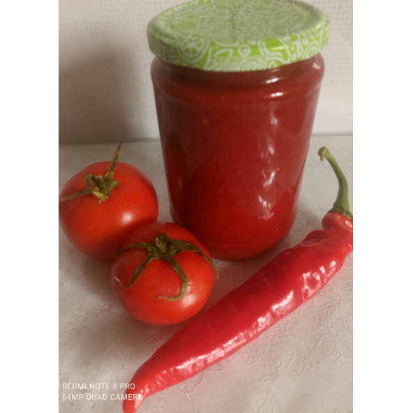 Domates ve biber karışımı sos (850 gr × 3 adet cam kavanoz) - 1