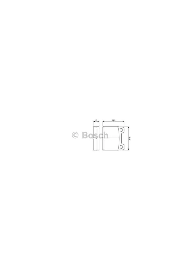 0025864842 Fren Balatası ( Mercedes W115-116-123-126 Arka ) Bos-0986466302-mar - 1