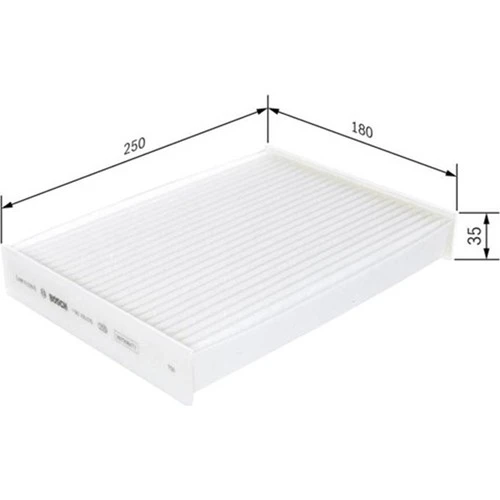Bosch Polen Filtresi Dacıa Dokker 1.2tce-1.6 16V-1.5DCI Lodgy 1.2tce-1.6-1.5dcı 1987435010 ürün görseli 1