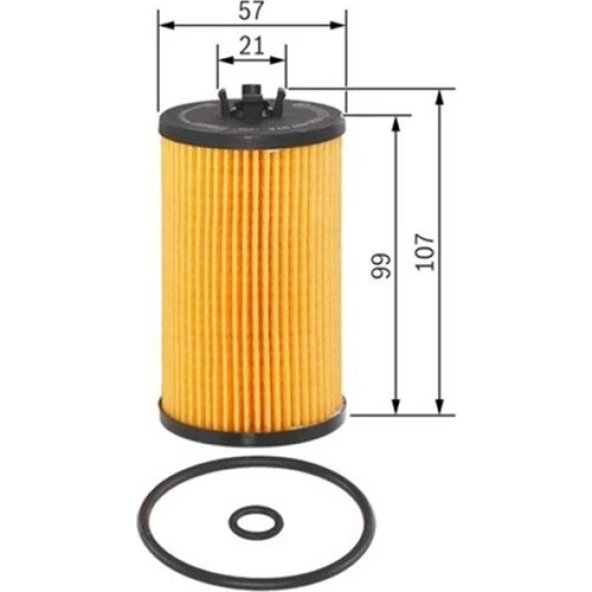 Bosch Yağ Filtresi Astra J 14 Astra K 15 Insıgnıa 15 Merıva B 14 Mokka 15 Zafıra Tourer C 14 1.6cdtı F026407074