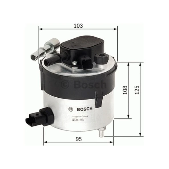 Bosch Mazot Filtresi Focus Fıesta V70 S80 Mazda 3 1.6 Tdcı