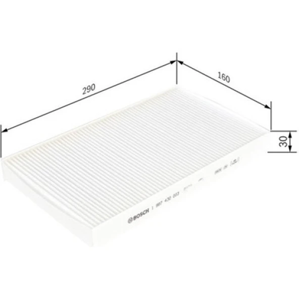 Bosch Polen Filtresi Brava-Bravo-Marea-Lybra 95 156 00-06 Daily Iıı Debra 96-99 Delta Iı 1987432264 1987432003