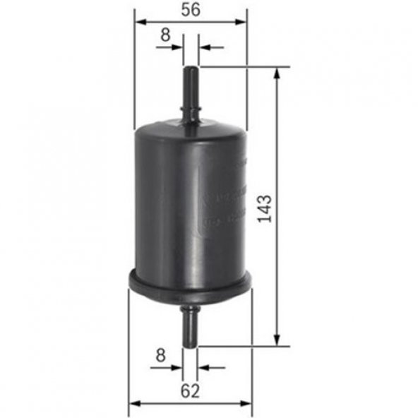 Bosch 0986TF0036-0450902161 Yakıt Filtresi CLIO-KANGOO-LGN-MEGANE-TRAFIC-PARTNER-BERLINGO-206-306-307-407-C5 09864B2017 - 1
