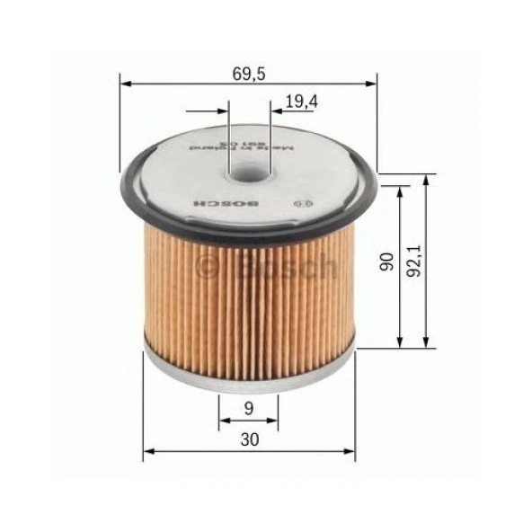 Bosch 1457429656 Yakıt Filtresi Astra F-G-H 1.7Td-2.0Dı-Corsa C 1.7Cdtı-Vectra B-C 2.0Dı-2.0Dtı-Combo 1.7Cdtı-Omega B