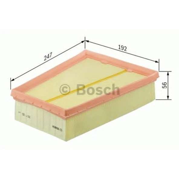 Bosch F026400138 Hava Filtresi Mgn Iıı (08-)-Scenıc Iıı (09-) 1.4Tce-1.5Dcı-1.4 16V-1.6 16V-1.9Dcı- Fluence 1.5Dcı