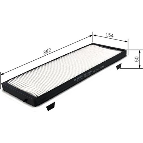 Bosch Polen Filtresi Renault Espace Iv 02 Klimalı CU3840 1987432100 ürün görseli 1