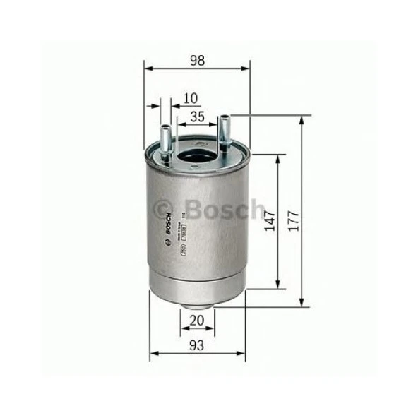 Bosch F026402067 Mazot Fıltresı Megane Iıı-Scenıc Iıı-Fluence 1,5Dcı
