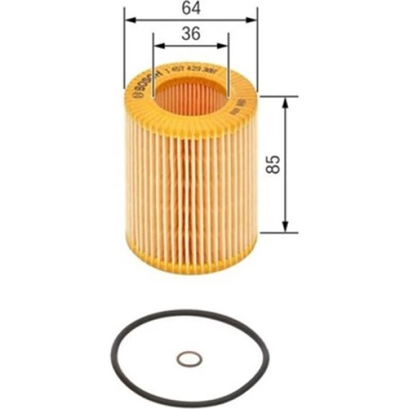 Bosch Yağ Filtresi Accent 02-05 -Getz 03-05 -Matrix x 01-10 1.5crdı Dzl 1457429308
