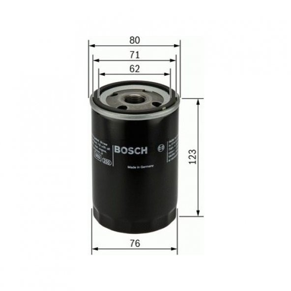 BOSCH AUDI A4 Yağ Filitresi 2001 - 2005 (056115561G)