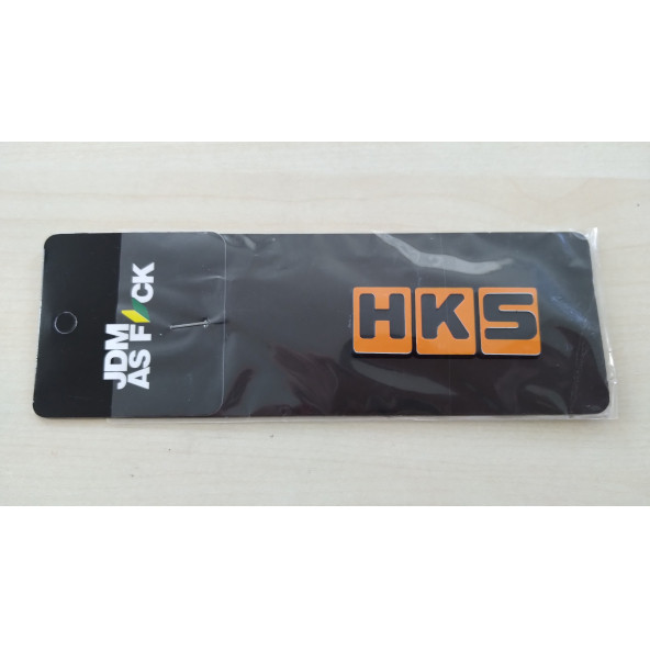 HKS YAZISI 6x2,5cm KABARTMA SPORT ARMA TURUNCU (HKS ARMASI) HKS LOGOSU ürün görseli
