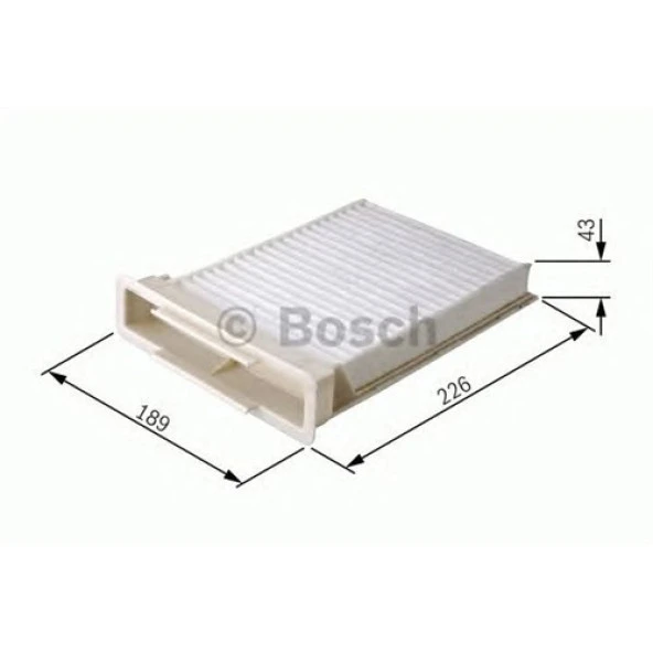 Bosch 1987432120 Polen Filtresi Clıo Iıı-Modus-Twng-Mıcra Iıı-Note-Sandero-Dustero 1.2 16V-1.4-16V-1.6-1.6 16V-1.5Dcı