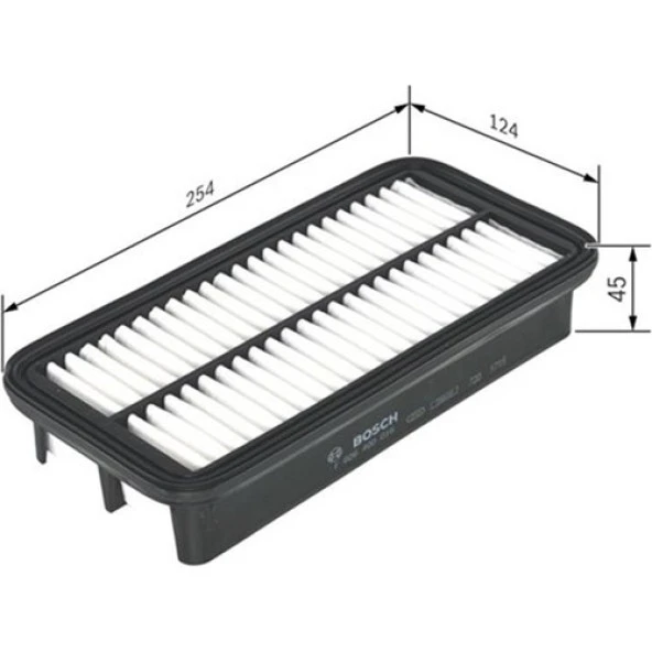 Bosch Hava Filtresi Hyundaı Getz 1.5 Crdi F026400016