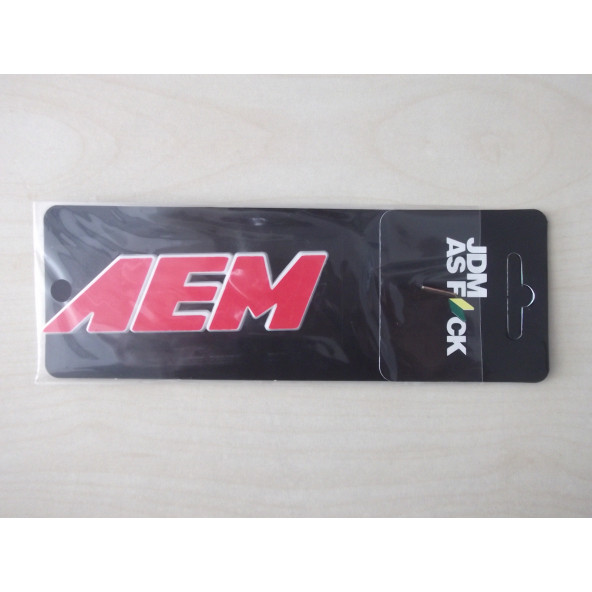 AEM YAZISI 10x2,5cm KABARTMA SPORT ARMA KIRMIZI-BEYAZ (AEM ARMASI) AEM LOGOSU ürün görseli