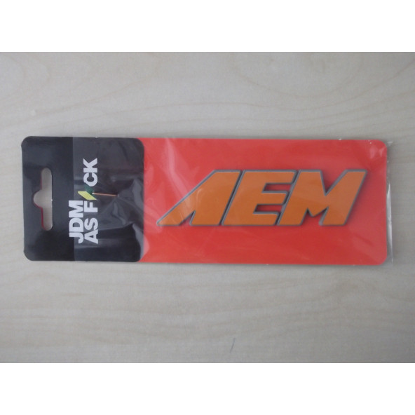 AEM YAZISI 10x2,5cm KABARTMA SPORT ARMA TURUNCU (AEM ARMASI) AEM LOGOSU ürün görseli