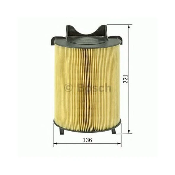 Bosch 1457433576 Hava Filtresi Golf-Caddy Iıı-Passat-Jetta Iıı-Touran-Toledo Iıı-Octavıa-Leon1.2Tsı-1.4Tsı-1.6-2.0Fsı