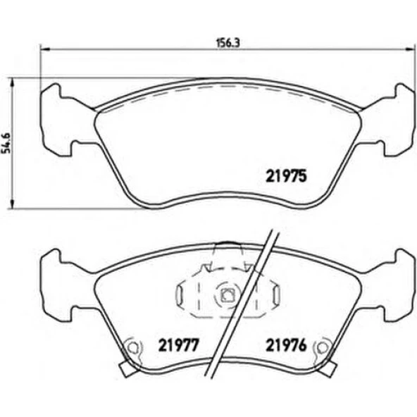 Bosch 0986424560 Tb2332-Ön Balata Avensıs 1.6 1.8 2.0 (09/97-10/00) Avensıs 1.6Vvt-I 1.8Vvt-I 2.0Td 2.0D-4D (00-03)