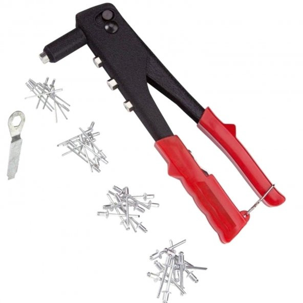 Perçin Makinası Tabancası Elle Sıkım Perçin Aleti 40 Adet Perçin Hediyeli Perçinleme Tabancası - 2