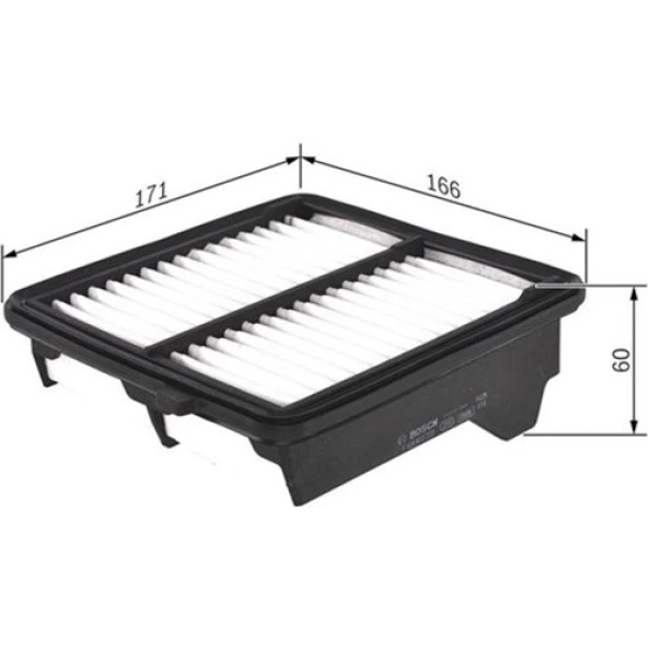 Bosch Hava Filtresi Honda City 08 Jazz Iı 08 F026400223