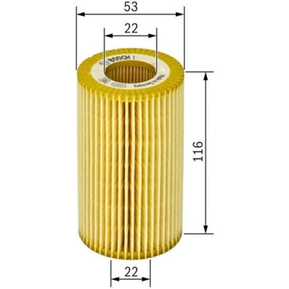 Bosch Yağ Filtresi Mercedes W168 W169 A Serisi- W245 B Serisi-Vaneo 1457429272
