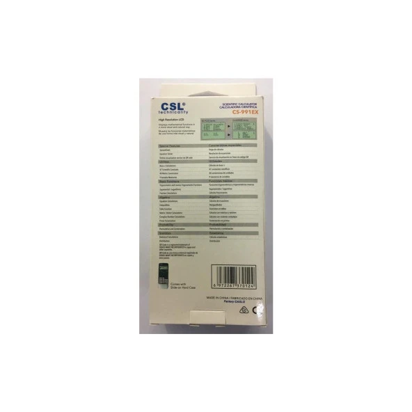 Caslo Cs-991Ex 552 Fonksiyon Bilimsel Hesap Makinesi - 3