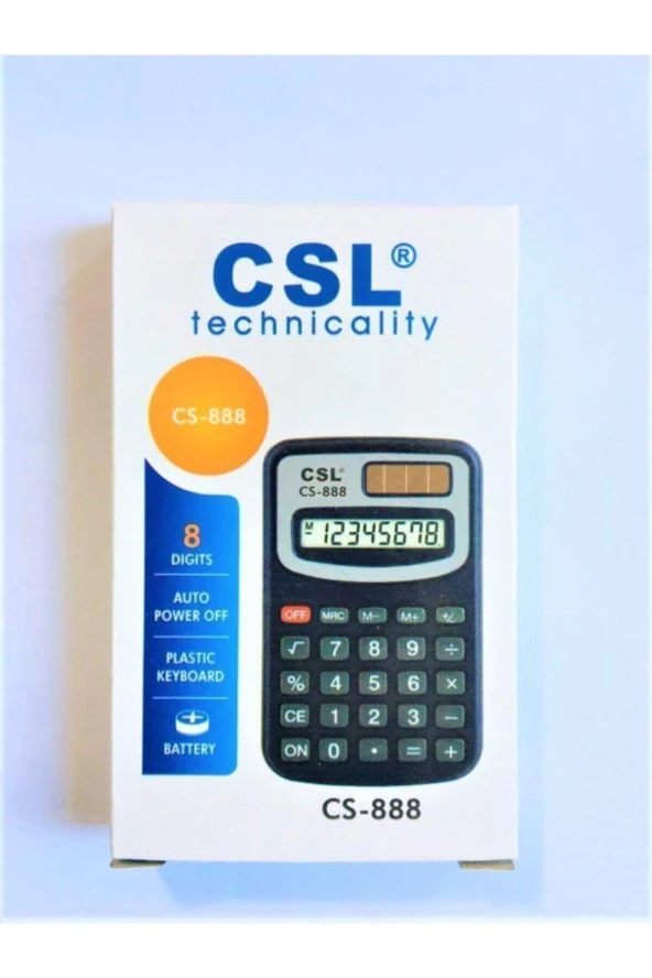 CSL CS-888 8 Haneli Cep Tipi Hesap Makinesi - 3