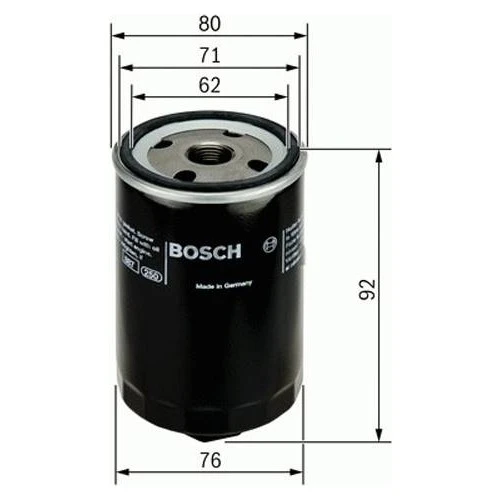 Bosch E.No:0986Tf0008 Yağ Filtresi Volkswagen Bora Polo Golf III Golf I