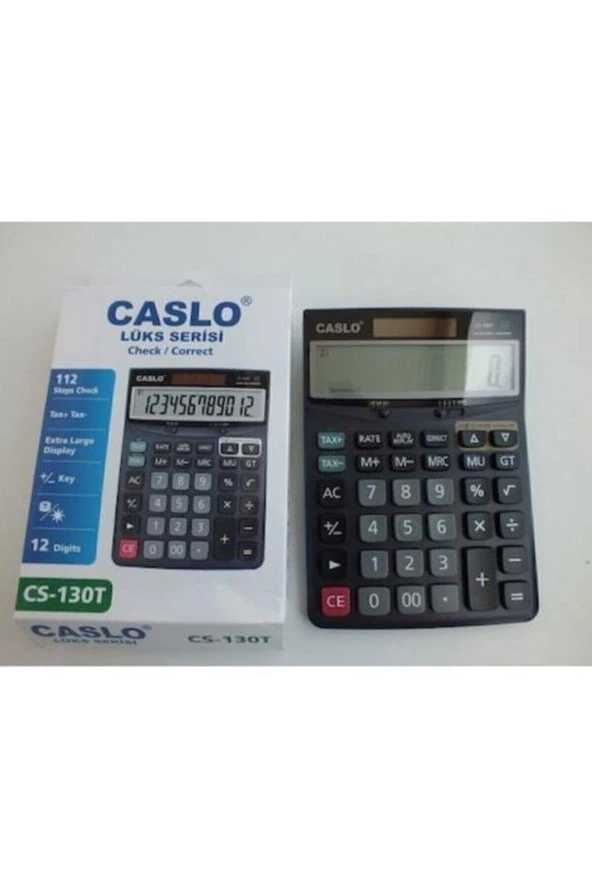 CSL CS-130T 12 Haneli Masa Tipi İşlem Kontrollü Hesap Makinesi - 2