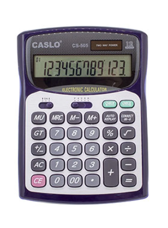 CSL CS-505 12 Haneli Masa Tipi İşlem Kontrollü Su Geçirmez Hesap Makinesi