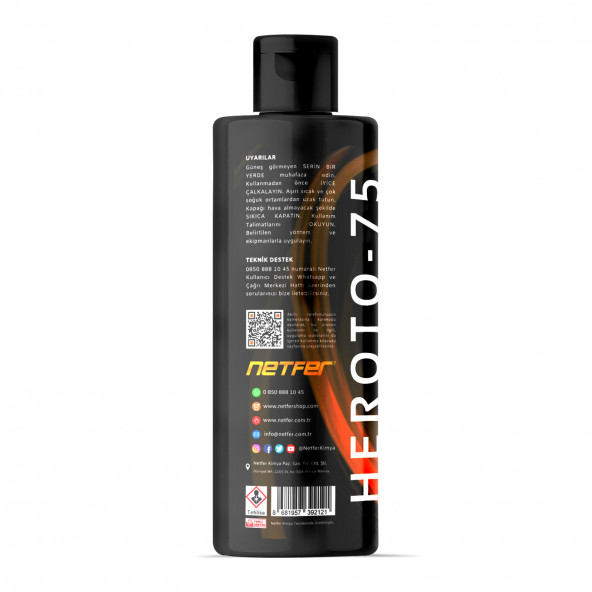Netfer Heroto-75 Kılcal Çizik Giderici İnce Pasta - 250 mL - 2