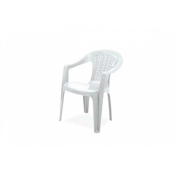 Seta Plastik Bahçe Balkon Koltuk Sandalye Beyaz