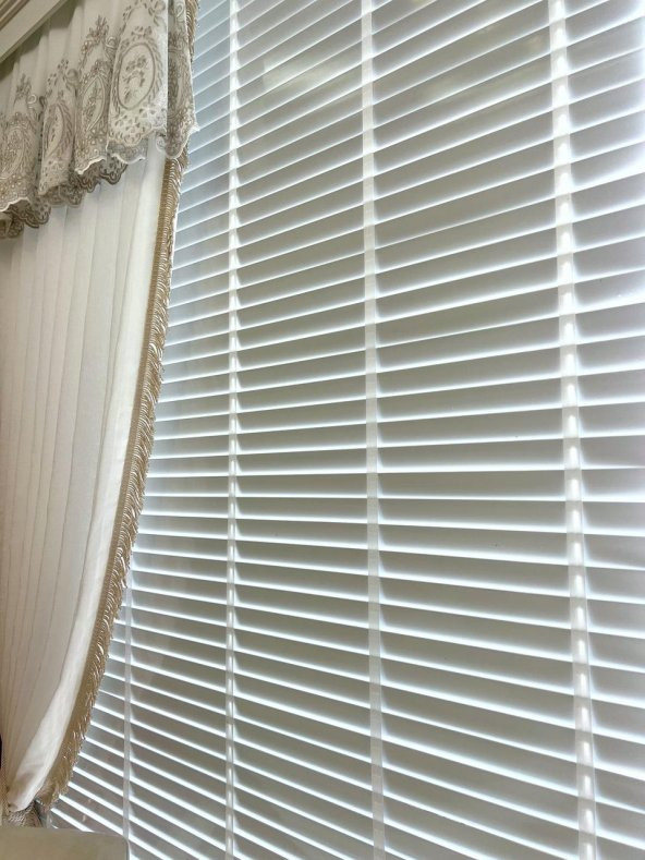 Jaluzi Perde Lake Polywood 50mm Ofis Modern Ve Tüm Mekanlar Için  Beyaz 160 x 100 - 4