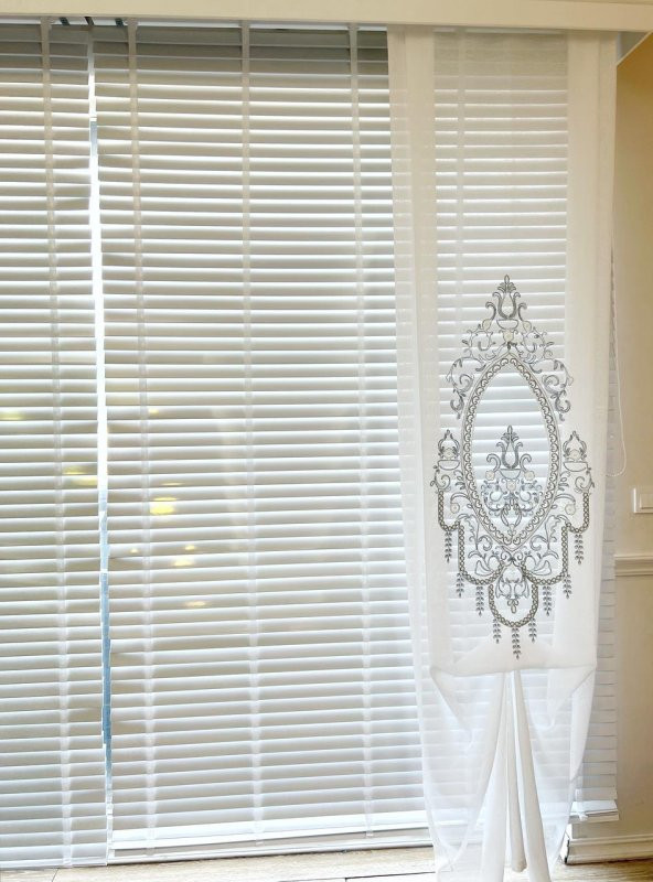 Jaluzi Perde Lake Polywood 50mm Ofis Modern Ve Tüm Mekanlar Için  Beyaz 200 x 150 - 5