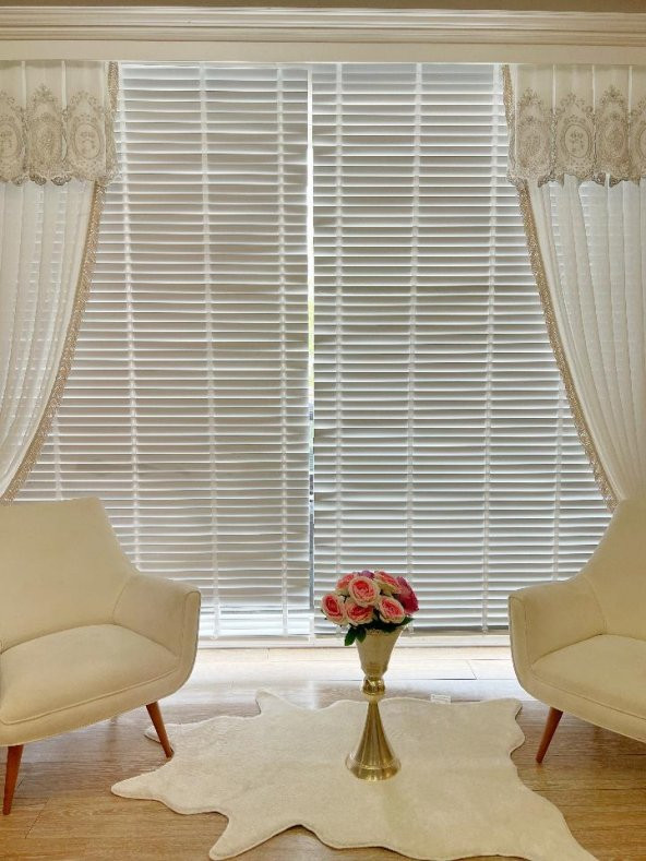 Jaluzi Perde Lake Polywood 50mm Ofis Modern Ve Tüm Mekanlar Için  Beyaz 160 x 100 - 6