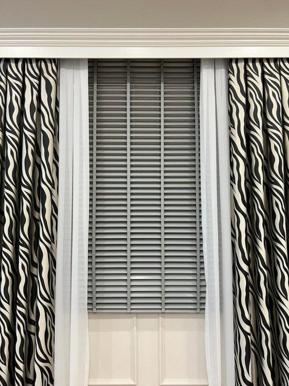 Jaluzi Perde Lake Polywood 50mm Ofis Modern Ve Tüm Mekanlar Için  Gri 160 x 150 - 3