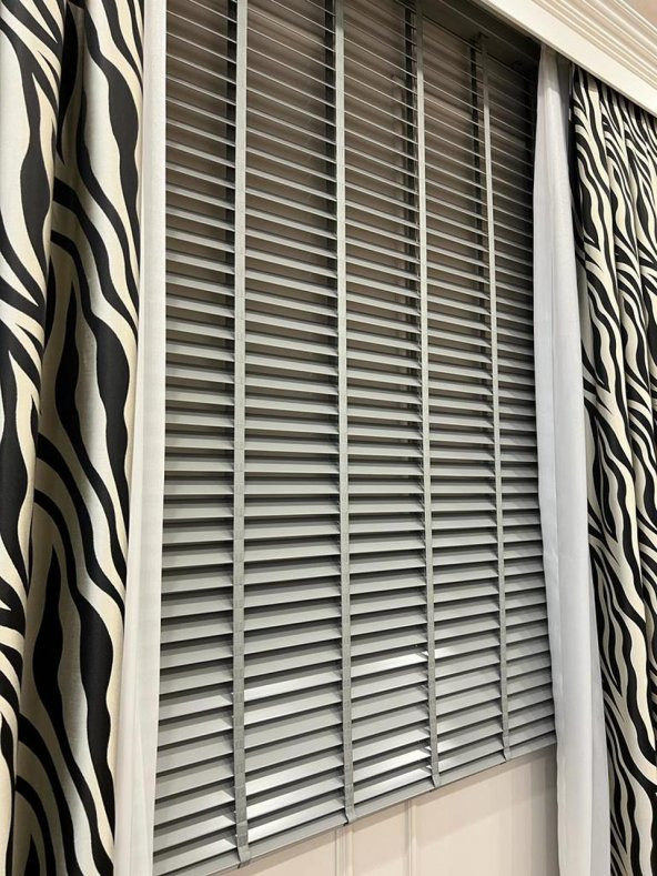 Jaluzi Perde Lake Polywood 50mm Ofis Modern Ve Tüm Mekanlar Için  Gri 160 x 150 - 4