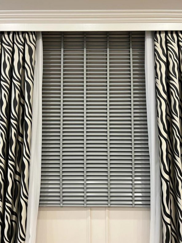 Jaluzi Perde Lake Polywood 50mm Ofis Modern Ve Tüm Mekanlar Için  Gri 180 x 150 - 2