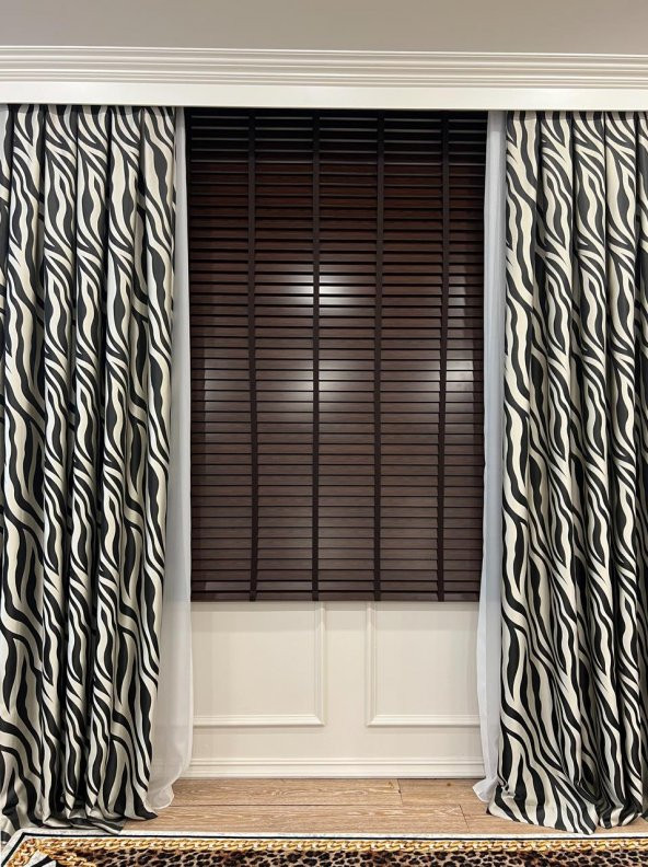 Jaluzi Perde Lake Polywood 50mm Ofis Modern Ve Tüm Mekanlar Için  Koyu Kahverengi 170 x 200