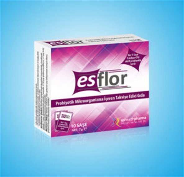 ESFLOR PROBİYOTİK MİKROORGANİZMA İÇEREN TAKVİYE EDİCİ GIDA 10 SAŞE (Miad:04/2025)